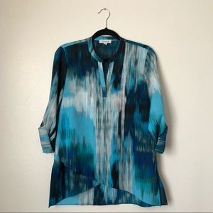 Calvin Klein Hues of Blue Blouse